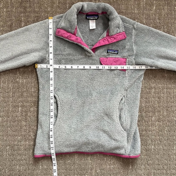Patagonia Retool Snap T pullover fleece women’s gray /pink XS - Picture 4 of 6